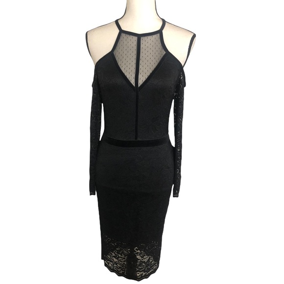 NWT Express black lace dress size 00 - Picture 4 of 14